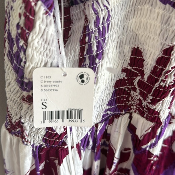 NEW Free People Heat Wave Tropical Printed Maxi Slip Dress Small - Picture 9 of 12